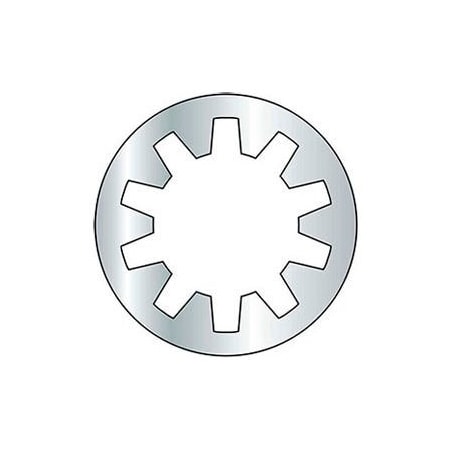 Titan Fasteners Internal Tooth Lock Washer, Steel, Zinc Plated Finish BFA14